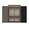Bestar Orion 124W Queen Murphy Bed with Shelving and Fold-Out Desk (125W), Bark Gray & Graphite 116876-000047 - alternate 7